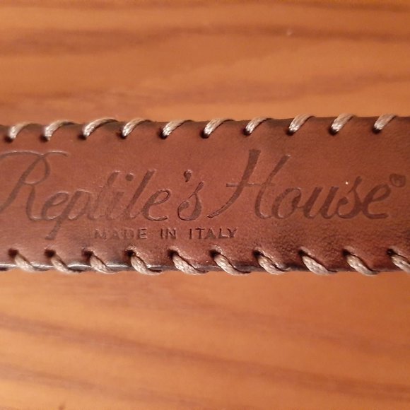 Reptile's House Accessories Reptiles House Crocodile Leather Belt